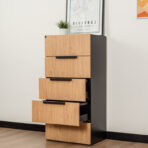 dresser in a warm shade of wood