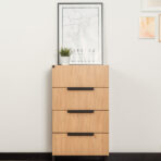dresser with four drawers ideal for organizing office accessories