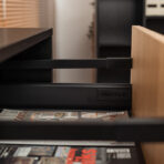 chest of drawers with metal handles