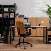 a set of office furniture for an ergonomic workstation