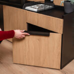 under-desk file container