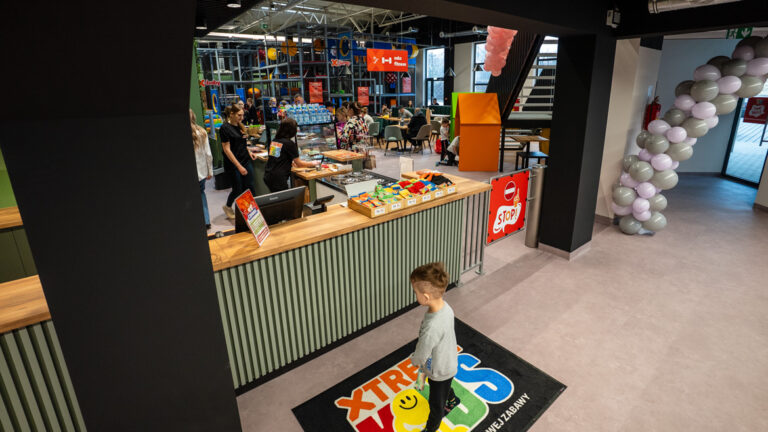Reception counter for the playroom