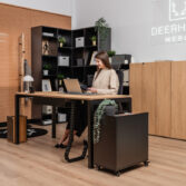 minimalist wooden desk for modern office