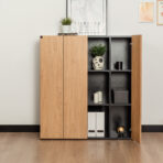 modern office dresser with lockable doors