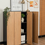 roomy office chest of drawers with four doors for organizing workspace