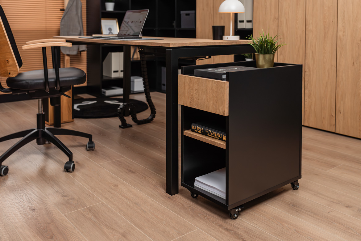 set-desk+office-container set desk, office pedestal