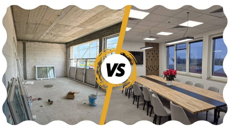 Before and after ZGK Przeworsk with Deerhorn furniture