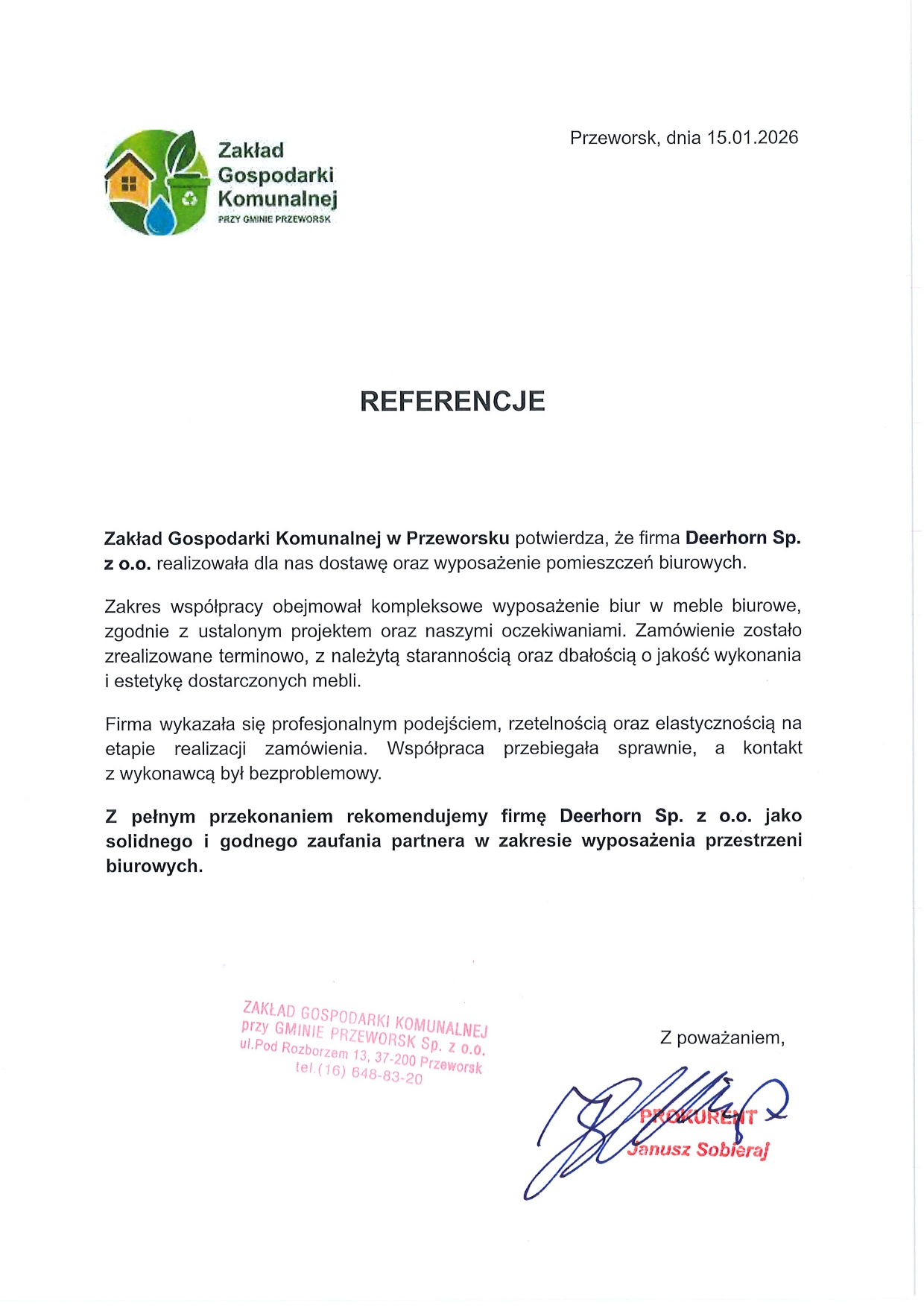 References for Deerhorn from ZGK Przeworsk