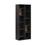 office bookcase with multiple shelves
