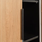 wood-colored document rack