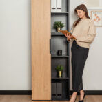 tall office bookcase for storing documents