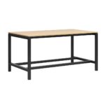 High table for corporate dining room, with imitation wood top