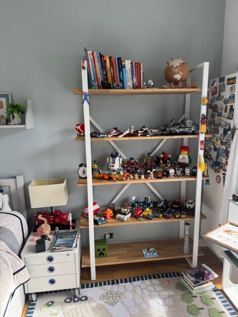 White bookcase for children's room in Warsaw