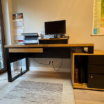 Desk with pedestal and drawer for Mr. Rafal in Warsaw