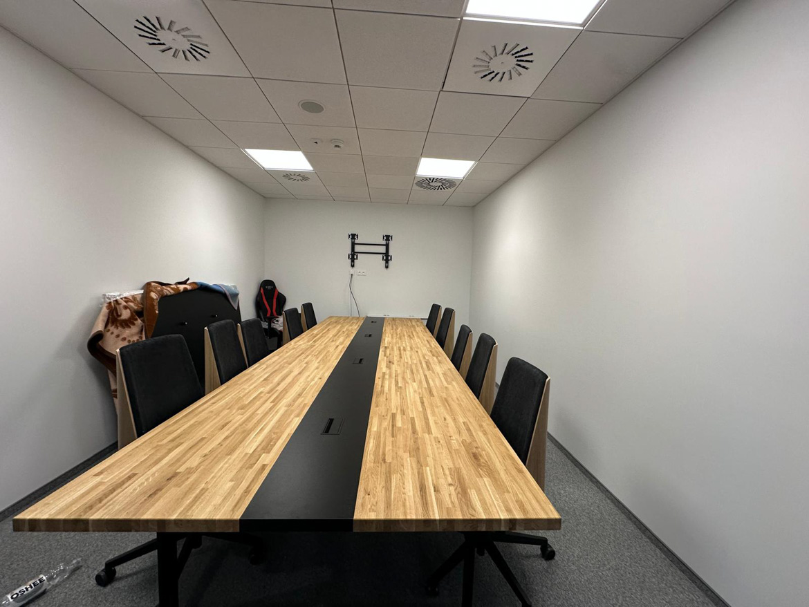 Large conference table for meeting room in Warsaw