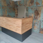 Reception counter for a medical practice in Legnica (near Wroclaw)