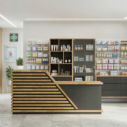 furniture for pharmacy set wooden