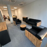 Meeting and relaxation area for the company Safe Rent in Warsaw