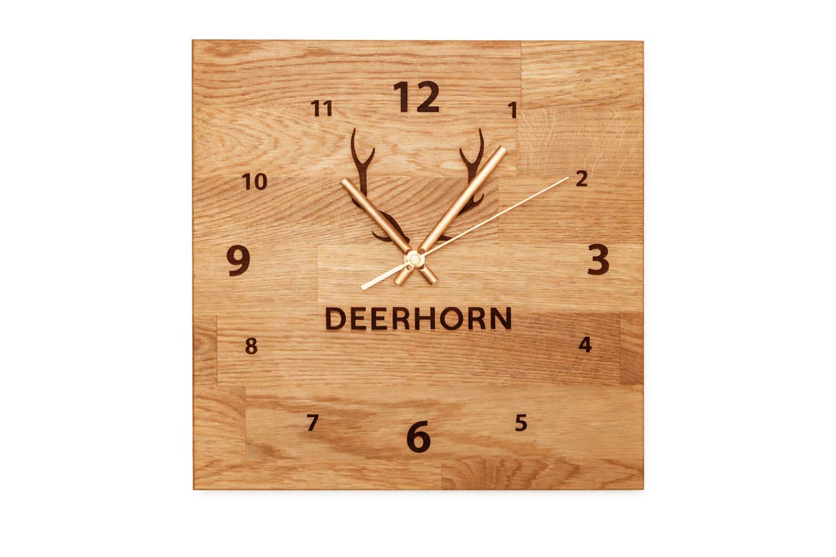 wooden-wall-clock-for-the-office-with-hands wooden wall clock for the office with hands
