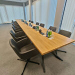 Large conference table for meeting room of Votum company in Wroclaw