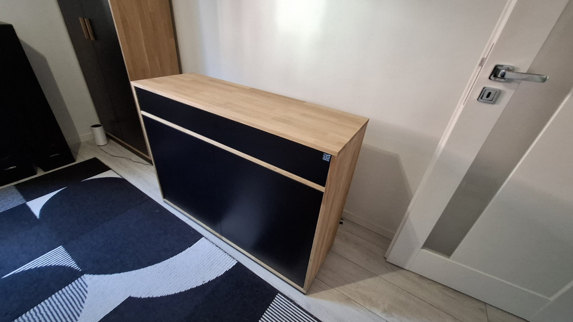komoda loft office slim do mieszkania w warzymicach niedaleko szczecina