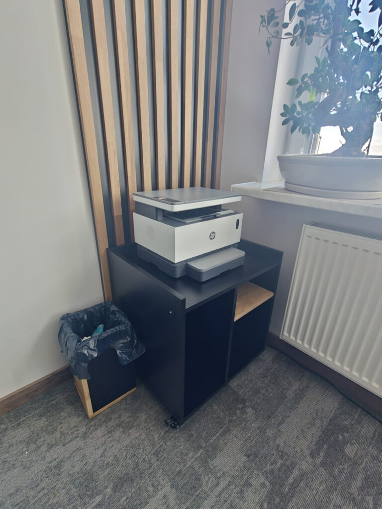 Printer cabinet from the Corporate collection for the company Quantum Innovation in Piotrkowek Mały (near Warsaw)