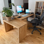 Corner desk with an individual extension for a business consultant from Warsaw