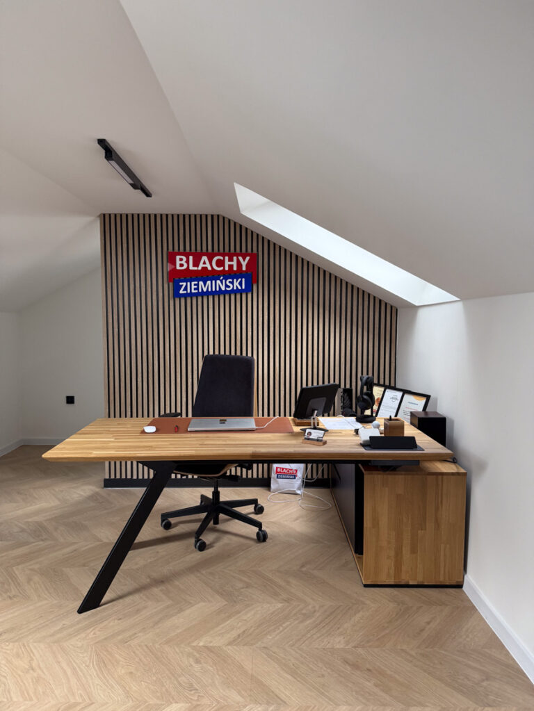 Premium office furniture for roofing manufacturer Blachy Ziemiński of Zamość