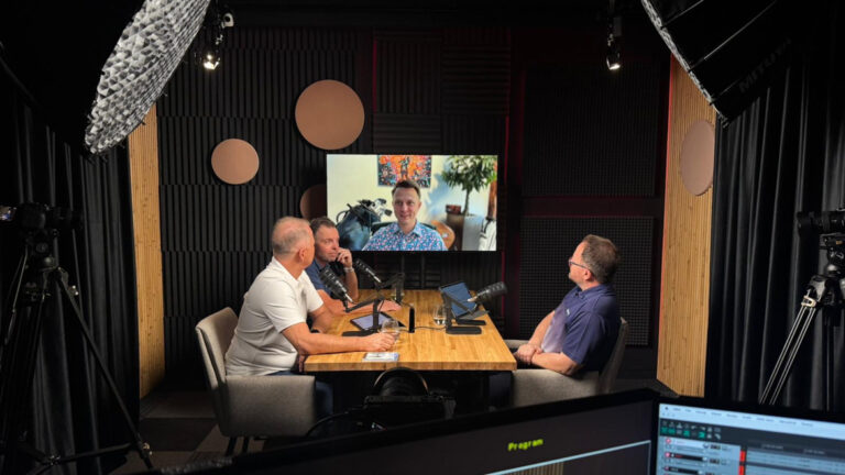 Podcasting and video recording table for the Golf Style Foundation of Lublin