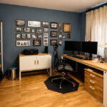 White office furniture for an architect's office in Puławy, near Lublin