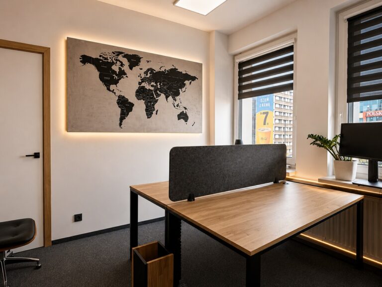 desks with acoustic panels