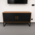 chest of drawers with wooden handles