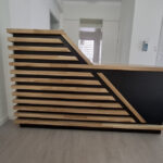 A small reception desk for the Greenfield physical therapy practice in Schopfheim, Germany