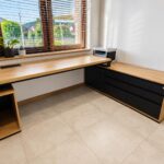 Custom-made corner desk for a law firm