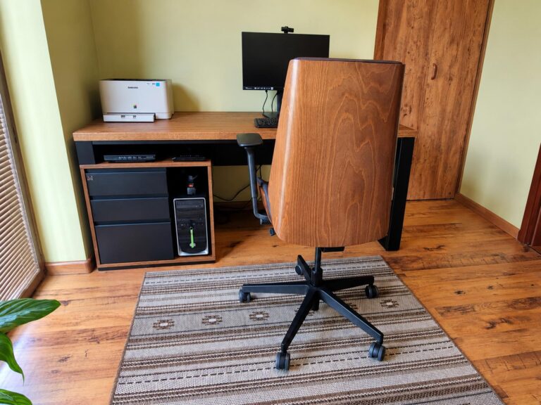 "Short Cuban Cigaro" Desk with Storage Unit for the Home Office