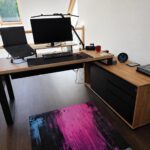 Large corner desk for computer work