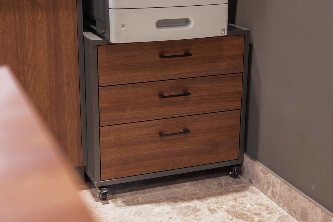 Office containers for employee workstations