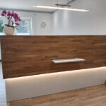 Reception desk with delivery and installation