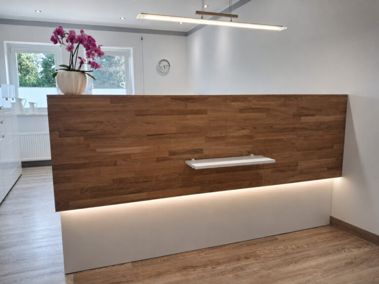 Reception desk with delivery and installation