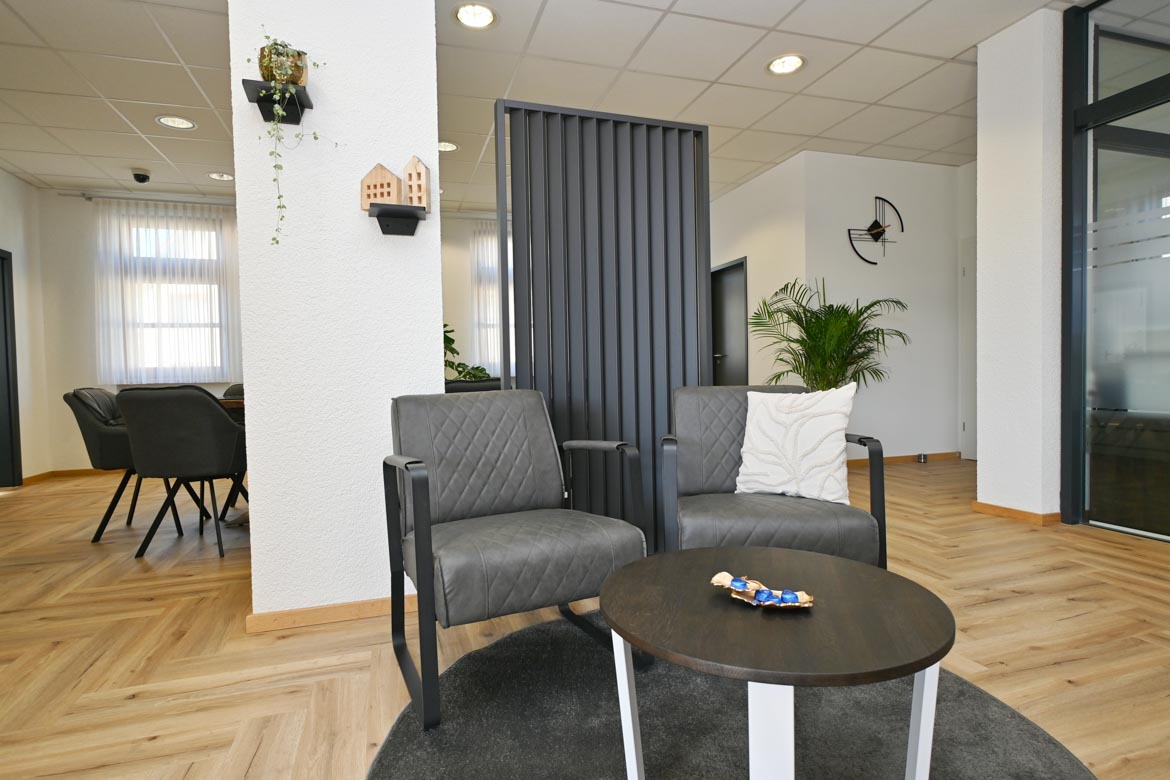 Coffee table for the client meeting area