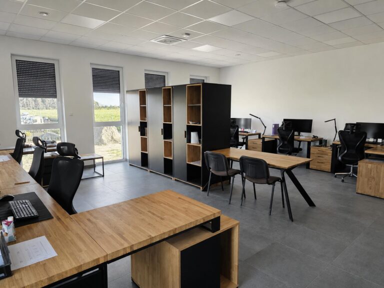 Office cabinets for dividing open-plan spaces