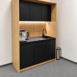 Kitchenette with LED lighting for a school