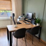 Corner desk for a legal advisor's office