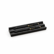 wooden holder for two pens