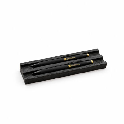 wooden holder for two pens