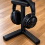 oak wood headphone stand