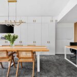 Custom floor-to-ceiling office cabinetry