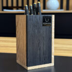 Deerhorn Black and Oak Pen Organizer
