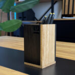 Deerhorn Mini Office Trash Can Pen Holder