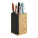 pen holder made of natural oak